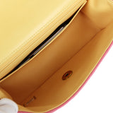 Chanel Mini Classic Rectangular Flap Bag Pink and Yellow Lambskin Iridescent Hardware