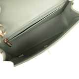 Chanel Mini Rectangular Flap Bag Dark Green Lambskin Light Gold Hardware