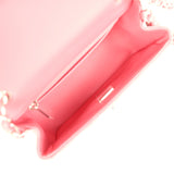 Chanel Mini Classic Square Flap Bag Pink Lambskin Silver Hardware