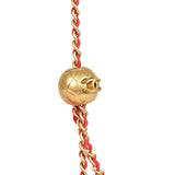 Pre-owned Chanel Mini Pearl Crush Rectangular Flap Bag Red Lambskin Brushed Gold Hardware