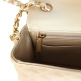 Chanel Mini Rectangular Flap Bag Gold Ombre Chevre Calfskin Antique Gold Hardware