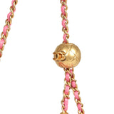 Chanel Mini Pearl Crush Square Flap Bag Pink Lambskin Brushed Gold Hardware