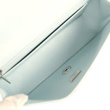 Pre-owned Chanel Mini Classic Rectangular Flap Bag Ombre Purple Iridescent Lambskin Silver Hardware