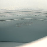 Pre-owned Chanel Mini Classic Rectangular Flap Bag Ombre Purple Iridescent Lambskin Silver Hardware