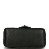 Pre-owned Chanel Mini Classic Square Flap Bag So Black Lambskin Black Hardware - Thumbnail View 6