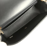 Chanel Mini Chevron Classic Rectangular Flap Bag Black Lambskin Light Gold Hardware