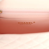 Chanel Mini Classic Square Flap Bag Light Pink Lambskin Light Gold Hardware
