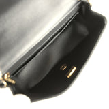 Pre-owned Chanel Mini Classic Rectangular Flap Bag Black Lambskin Light Gold Hardware - Thumbnail View 8