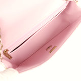 Chanel Mini Rectangular Flap Bag White and Multicolor Tweed Light Gold Hardware