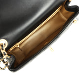 Chanel Mini Pearl Crush Rectangular Flap Bag Black Lambskin Brushed Gold Hardware
