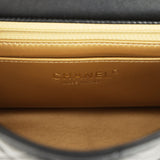 Chanel Mini Pearl Crush Rectangular Flap Bag Black Lambskin Brushed Gold Hardware