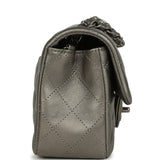 Chanel Mini Classic Rectangular Flap Bag Dark Silver Calfskin Ruthenium Hardware