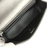 Chanel Mini Classic Rectangular Flap Bag Dark Silver Calfskin Ruthenium Hardware