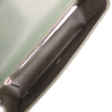 Chanel Mini Classic Rectangular Flap Bag Dark Green Caviar Silver Hardware - Thumbnail View 8