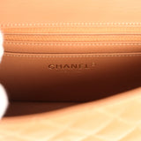 Pre-owned Chanel Mini Classic Rectangular Flap Bag Caramel Lambskin Light Gold Hardware - Thumbnail View 10