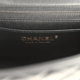 Chanel Mini Classic Rectangular Flap Bag Black Lambskin Light Gold Hardware