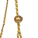Chanel Mini Pearl Crush Square Flap Bag Yellow Lambskin Brushed Gold Hardware - Thumbnail View 8