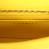 Chanel Mini Pearl Crush Square Flap Bag Yellow Lambskin Brushed Gold Hardware - Thumbnail View 11