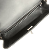 Chanel Mini Classic Rectangular Flap Bag So Black Iridescent Lambskin Black Hardware - Thumbnail View 8