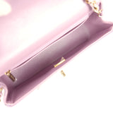 Pre-owned Chanel Mini Rectangular Flap Bag Purple Ombre Lambskin Light Gold Hardware - Thumbnail View 8