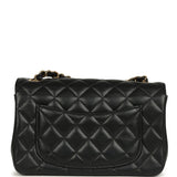 Chanel Mini Classic "Space Charms" Rectangular Flap Bag Black Lambskin Gold Hardware - Thumbnail View 4