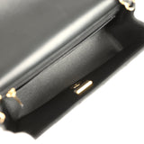Chanel Mini Classic "Space Charms" Rectangular Flap Bag Black Lambskin Gold Hardware - Thumbnail View 12