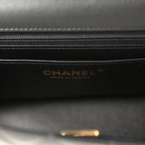 Chanel Mini Classic "Space Charms" Rectangular Flap Bag Black Lambskin Gold Hardware - Thumbnail View 13