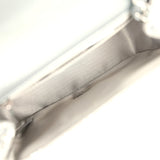 Chanel Mini Classic Square Flap Bag Metallic Silver Sequins Ruthenium Hardware - Thumbnail View 8
