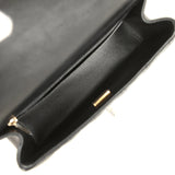 Chanel Mini Classic Rectangular Top Handle Flap Bag Black Lambskin Light Gold Hardware - Thumbnail View 8