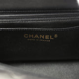 Chanel Mini Classic Rectangular Top Handle Flap Bag Black Lambskin Light Gold Hardware - Thumbnail View 9