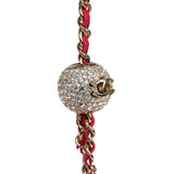 Chanel Mini Pearl Crush Square Flap Bag Fuchsia Velvet Light Gold Hardware - Thumbnail View 8