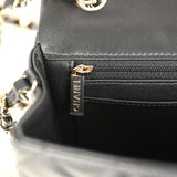 Chanel Mini Classic Rectangular Flap Bag Black Lambskin Light Gold Hardware - Thumbnail View 10