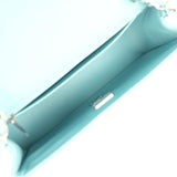 Chanel Mini Rectangular Flap Bag Light Blue Lambskin Light Gold Hardware - Thumbnail View 8