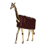 Chanel Mini Classic Métiers D’Art "Giraffe" Rectangular Flap Bag Dark Burgundy Lambskin Gold Hardware - Thumbnail View 4