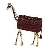Chanel Mini Classic Métiers D’Art "Giraffe" Rectangular Flap Bag Dark Burgundy Lambskin Gold Hardware - Thumbnail View 5
