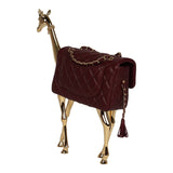 Chanel Mini Classic Métiers D’Art "Giraffe" Rectangular Flap Bag Dark Burgundy Lambskin Gold Hardware - Thumbnail View 7