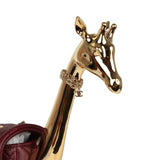 Chanel Mini Classic Métiers D’Art "Giraffe" Rectangular Flap Bag Dark Burgundy Lambskin Gold Hardware - Thumbnail View 10