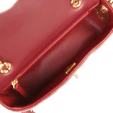 Chanel Mini Classic Métiers D’Art "Giraffe" Rectangular Flap Bag Dark Burgundy Lambskin Gold Hardware - Thumbnail View 13