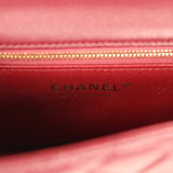 Chanel Mini Classic Métiers D’Art "Giraffe" Rectangular Flap Bag Dark Burgundy Lambskin Gold Hardware - Thumbnail View 14