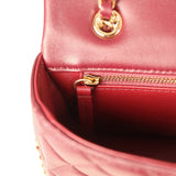 Chanel Mini Classic Métiers D’Art "Giraffe" Rectangular Flap Bag Dark Burgundy Lambskin Gold Hardware - Thumbnail View 15