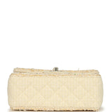 Chanel Mini Rectangular Flap Bag Cream Multicolor Tweed Light Gold Hardware - Thumbnail View 6