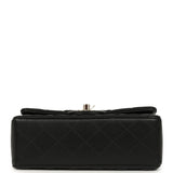 Pre-owned Chanel Mini Classic Rectangular Flap Bag Black Lambskin Light Gold Hardware - Thumbnail View 6