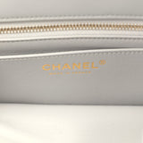Chanel Mini Pearl Crush Rectangular Flap Bag Grey Lambskin Brushed Gold Hardware - Thumbnail View 9