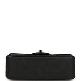 Pre-owned Chanel Mini Classic Rectangular Flap Bag So Black Crumpled Calfskin Black Hardware - Thumbnail View 6