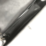 Pre-owned Chanel Mini Classic Rectangular Flap Bag So Black Crumpled Calfskin Black Hardware - Thumbnail View 8