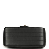 Pre-owned Chanel Mini Chevron Square Flap Bag Black Lambskin Light Gold Hardware - Thumbnail View 6