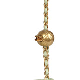 Chanel Mini Square Pearl Crush Flap Bag Light Green Lambskin Antique Gold Hardware - Thumbnail View 8