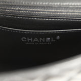 Chanel Mini Classic Rectangular Flap Bag Black Lambskin Silver Hardware - Thumbnail View 9