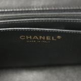 Chanel Mini Classic Rectangular Flap Bag Black Lambskin Silver Hardware - Thumbnail View 9
