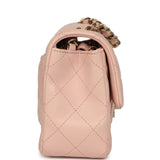 Chanel Mini Classic Rectangular Flap Bag Light Pink Lambskin Light Gold Hardware - Thumbnail View 3